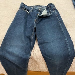 Extra high rise straight Old Navy jeans.